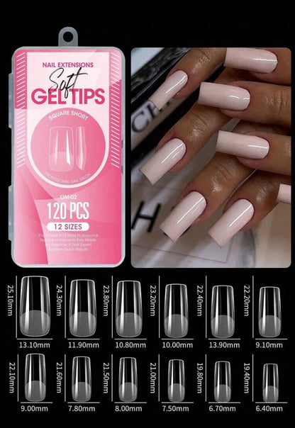 120 pcs short medium long almond acrylic fake nails