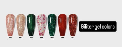 Kōri Glitter Gel Nail Paints | Long-Lasting Salon Formula | HEMA & TPO Free | 15 ml