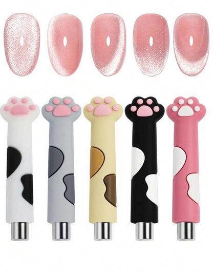 Cat claw nail magnet. Cylindrical cateye effect