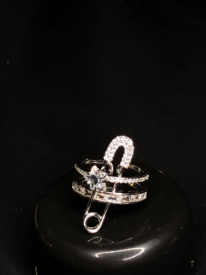 Women’s Alloy Electroplated Ring – Elegant Fashion Statement Ring