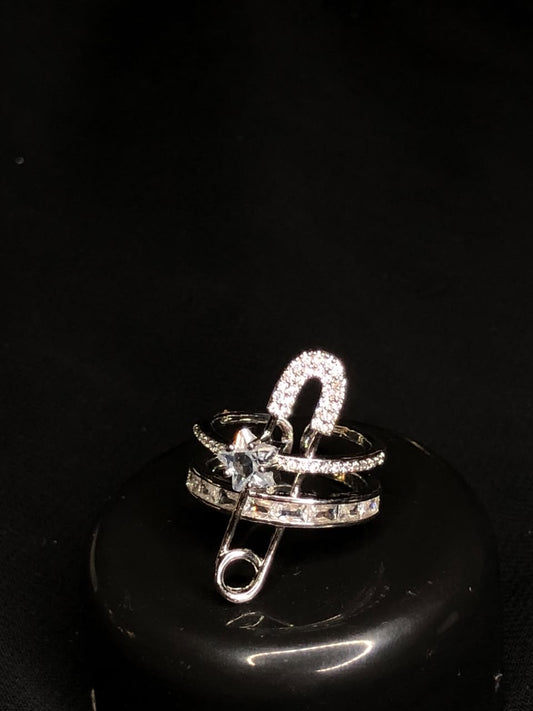 Women’s Alloy Electroplated Ring – Elegant Fashion Statement Ring