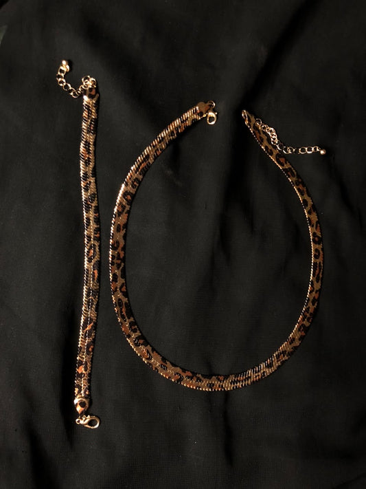 Leopard Print Jewelry Set – Stylish Animal Print Fashion Accessories