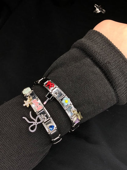 Romantic Asymmetrical Star Italian Chain Bracelet – Elegant Fashion Jewelry