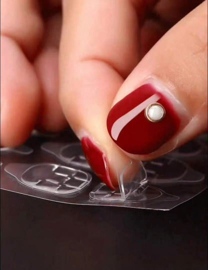 Breathable Double-Sided Adhesive Nail Tape /12 stickons per sheet
