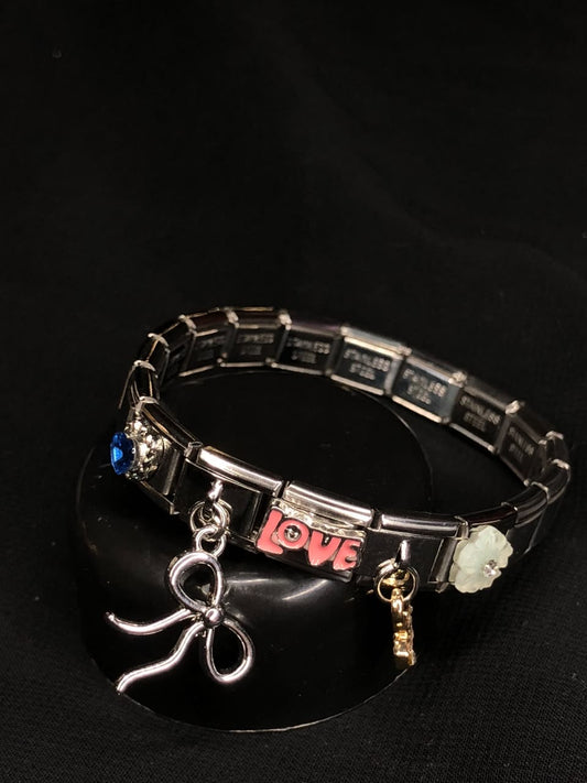 Romantic Asymmetrical Star Italian Chain Bracelet – Elegant Fashion Jewelry