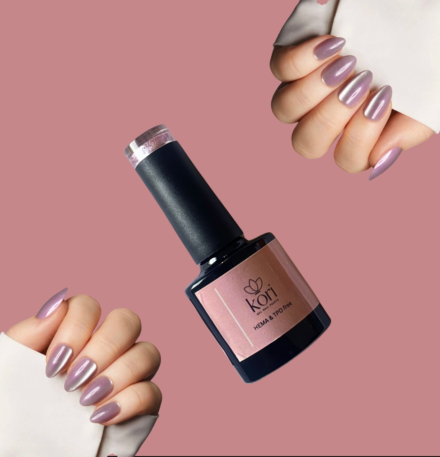 Kōri 9D Cat Eye Gel Nail Paints | Magnetic Multi-Dimensional Effect | Salon-Quality Formula | 8ml