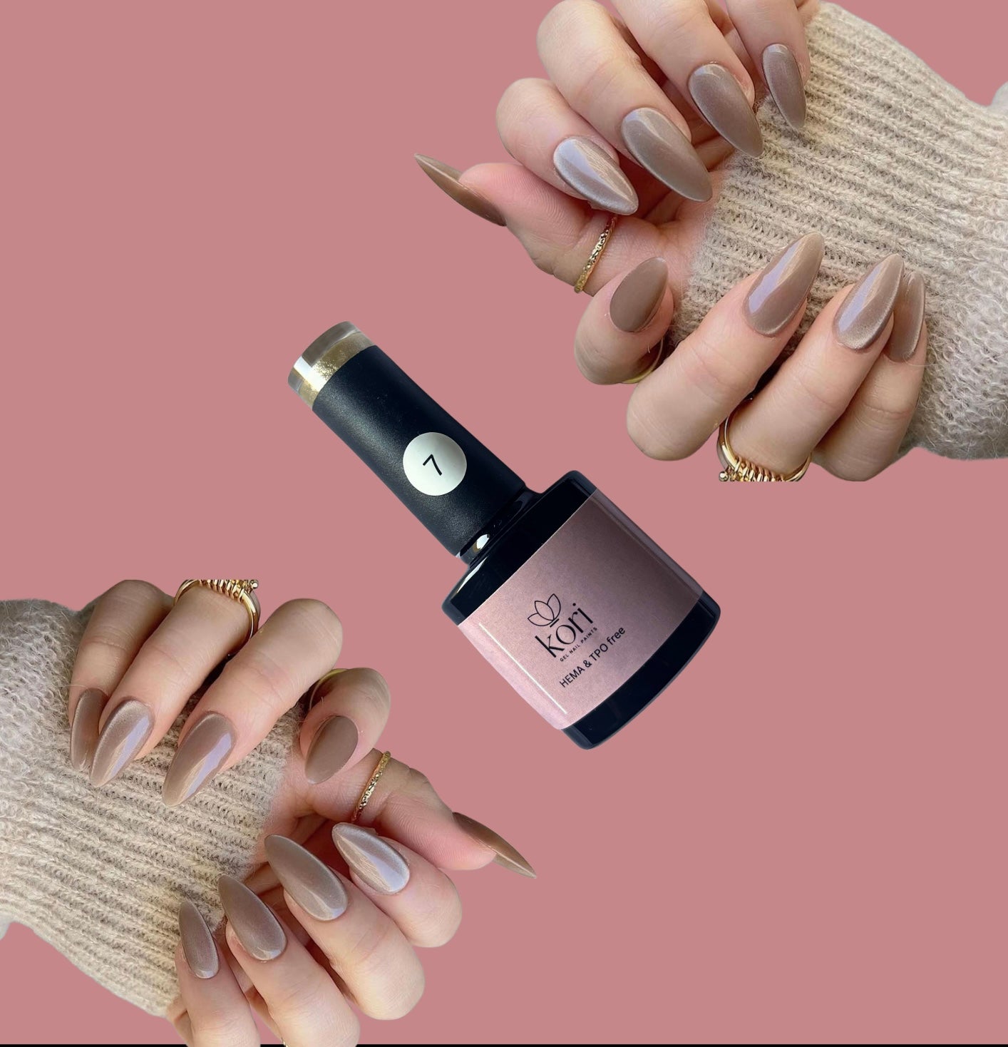 Kōri 9D Cat Eye Gel Nail Paints | Magnetic Multi-Dimensional Effect | Salon-Quality Formula | 8ml