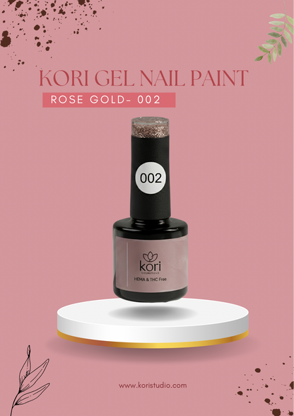 Kōri Glitter Gel Nail Paints | Long-Lasting Salon Formula | HEMA & TPO Free | 15 ml