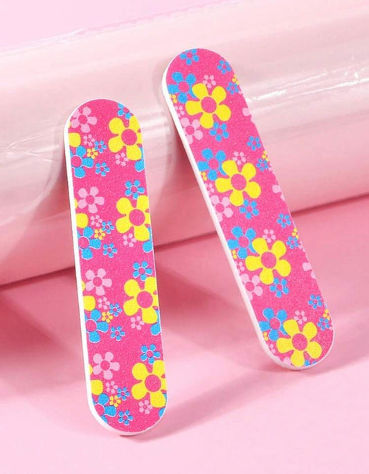 Colorful Leopard Nail Files & Sided Buffer Blocks – Nail Shaping & Polishing Set/ per piece