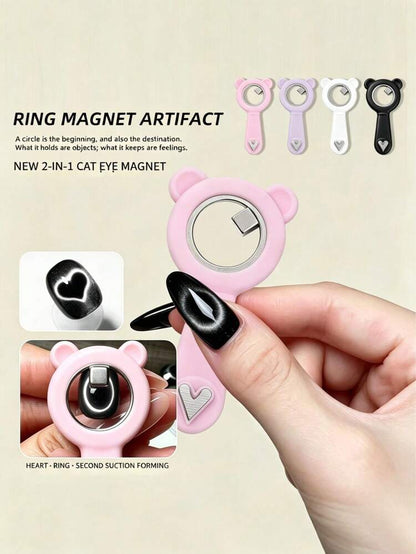 Bear Ear Magnetic Cat Eye Nail Art Tool