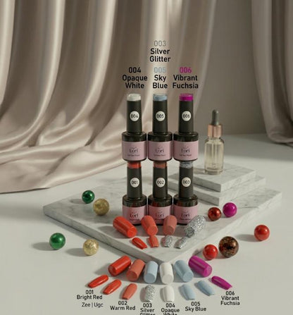 Kōri Gel Nail Paints | Dazzling Sparkle & Shine | Professional Gel Formula | 10ml